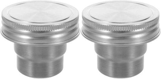 Kichvoe 2 Sets Mason Jar Stainless Steel Divider - 86ml Meal Prep Jar Insert Dressing Cup For Veggies Salads Dips And Snacks Food Separator