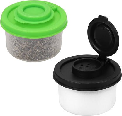 Accmor Salt and Pepper Shakers, Mini Salt Shaker to go Moisture Proof Salt Pepper Shakers Spice Container Dispenser for Camping Picnic Lunch Boxes Travel Kitchen