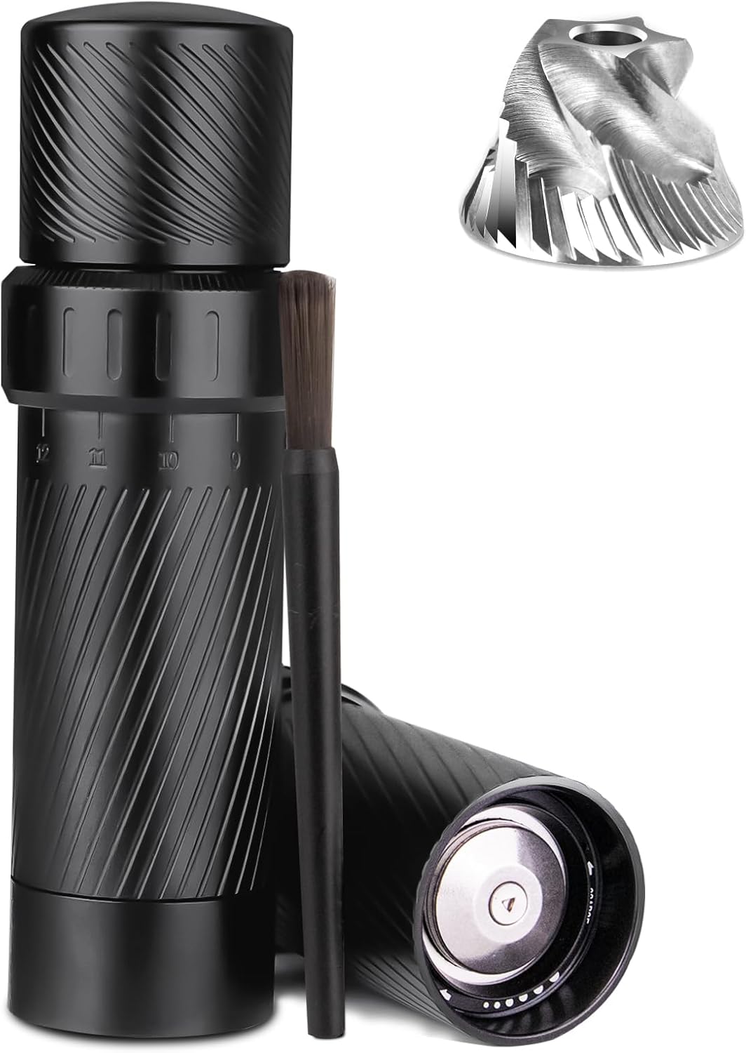 Homnoble Heavy Duty Pepper Grinder, Pepper Grinder External Adjustable