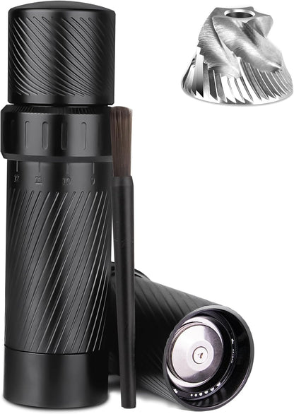 Homnoble Heavy Duty Pepper Grinder, Pepper Grinder External Adjustable