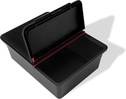 Weber Works Outdoor Storage Bin – Weather‑Resistant Grill Tool & Accessory Organizer with Hinged Lid - Side Tables & Carts