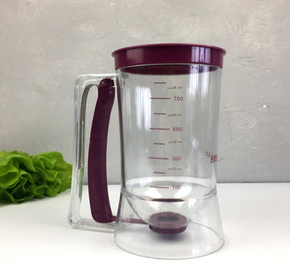 Pancake Batter Dispenser for Cakes Cookies, Graduated Scale, 900mL