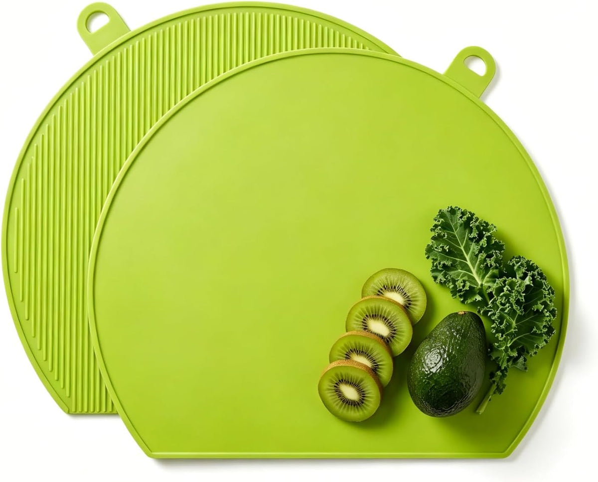 Thick TPU Cutting Board for Kitchen, Flexible Cutting Mat (Orange)