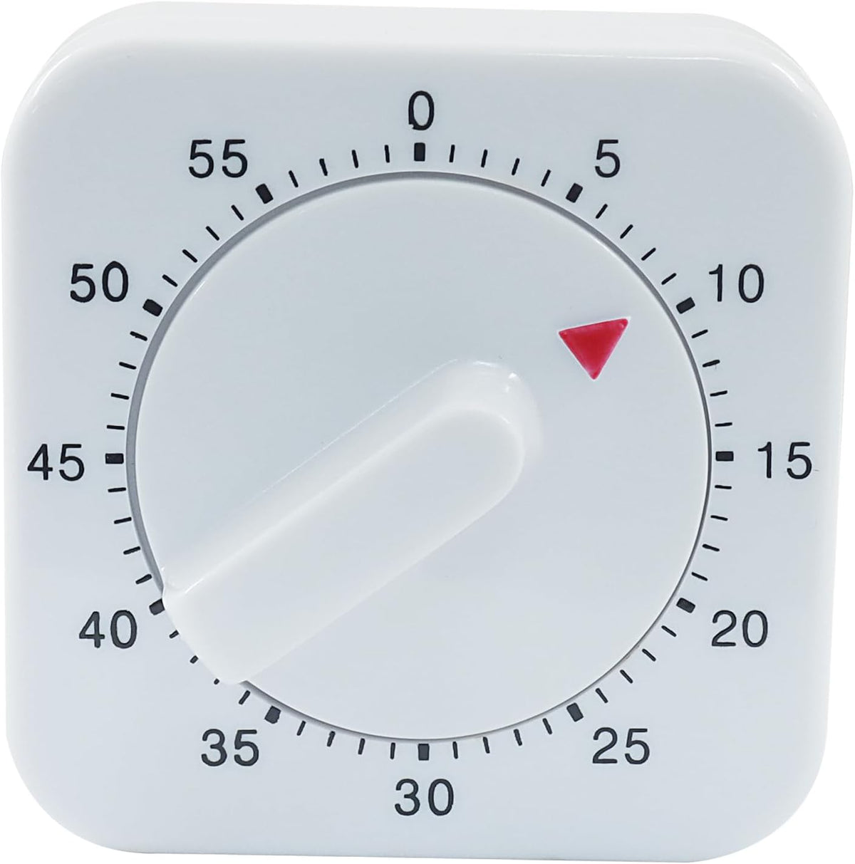 60 Minute Mechanical Kitchen Timer, White