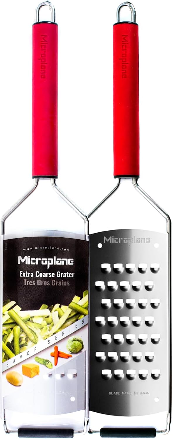 Microplane Savor Series Kitchen Grater Fine in Black for Hard Cheese Parmesan, Citrus Lemon, Orange, Lime, Ginger, Nutmeg, Cinnamon, Garlic, Chili, Chocolate - Stainless Steel Grater Made in USA