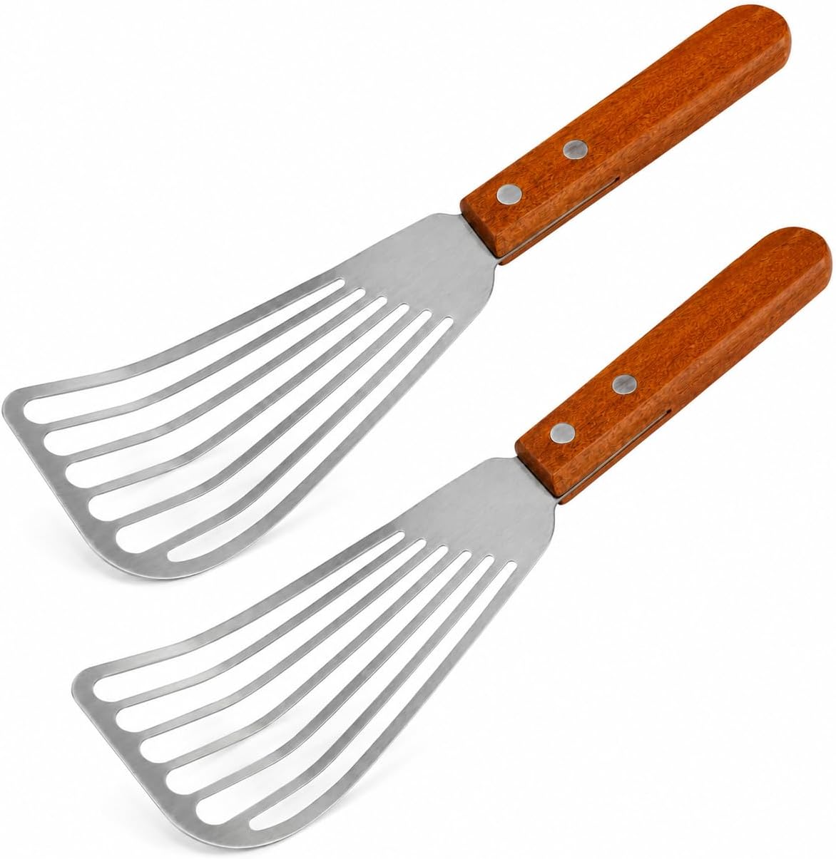 Maine Man Silicone Fish Spatula, Non-Stick Angled Turner, For Delicate Foods, Draining Liquids, And Everyday Cooking
