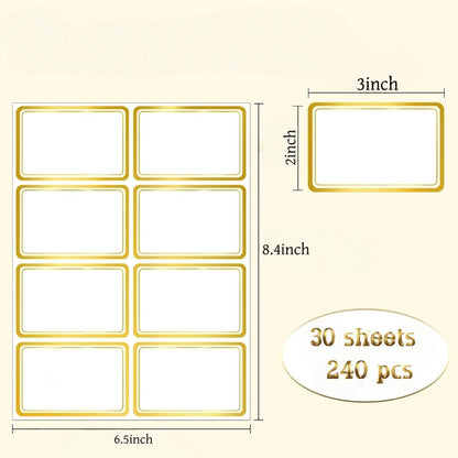 Blank Waterproof Removable Labels for Freezer Storage containers, Labels forJars,Date Label Food Storage Stickers, Waterproof Oil Resistant Easy Clean Leaves no Residue 500Total Per Roll