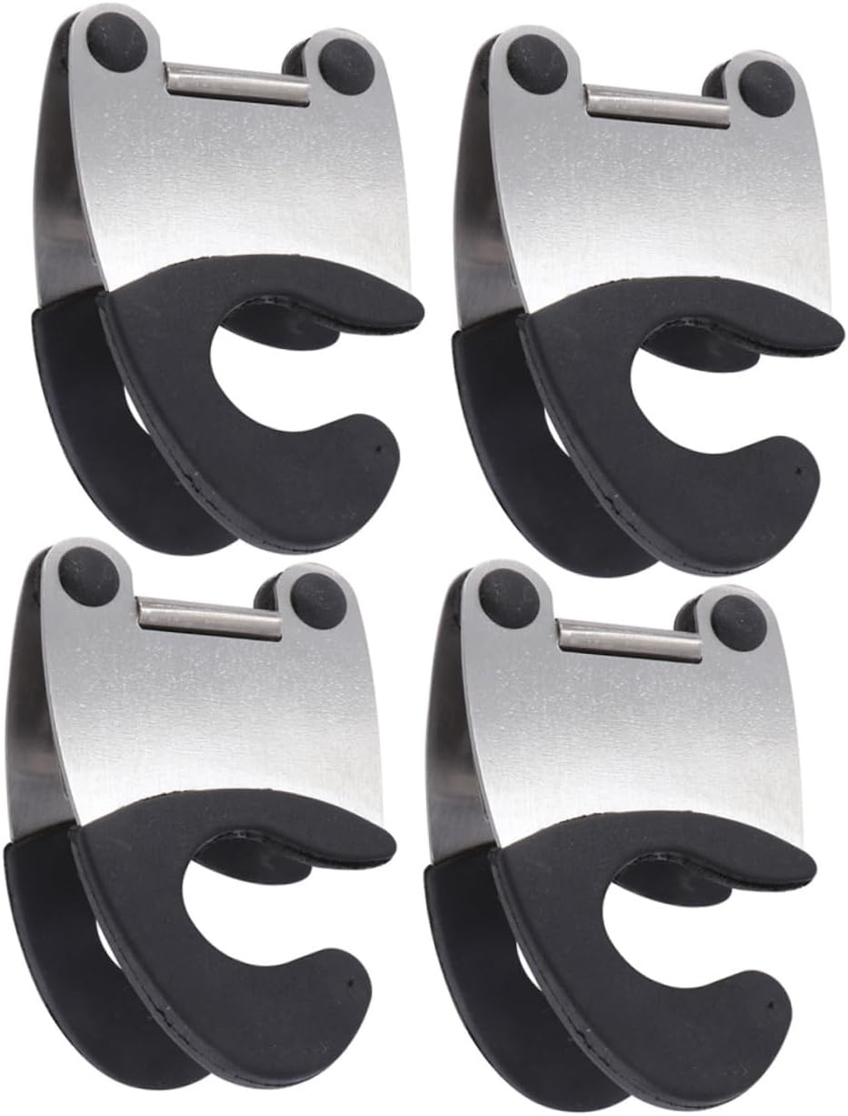 4pcs Stainless Steel Spoon Holder Clip for Pot Cooking