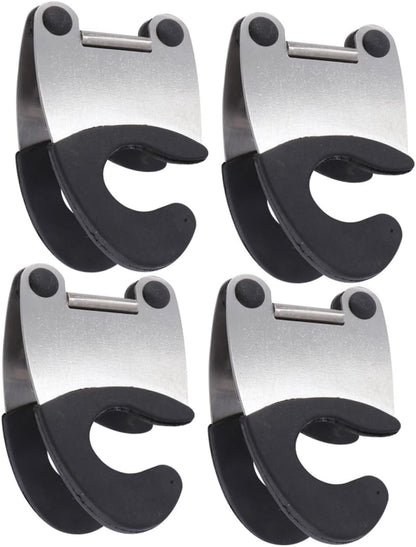 4pcs Stainless Steel Spoon Holder Clip for Pot Cooking