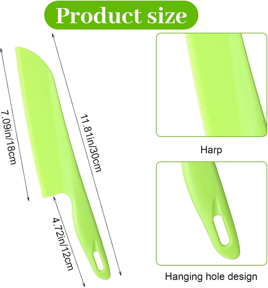 Professional Serrated Salad Cutter 11.81" Plastic Lettuce Knife