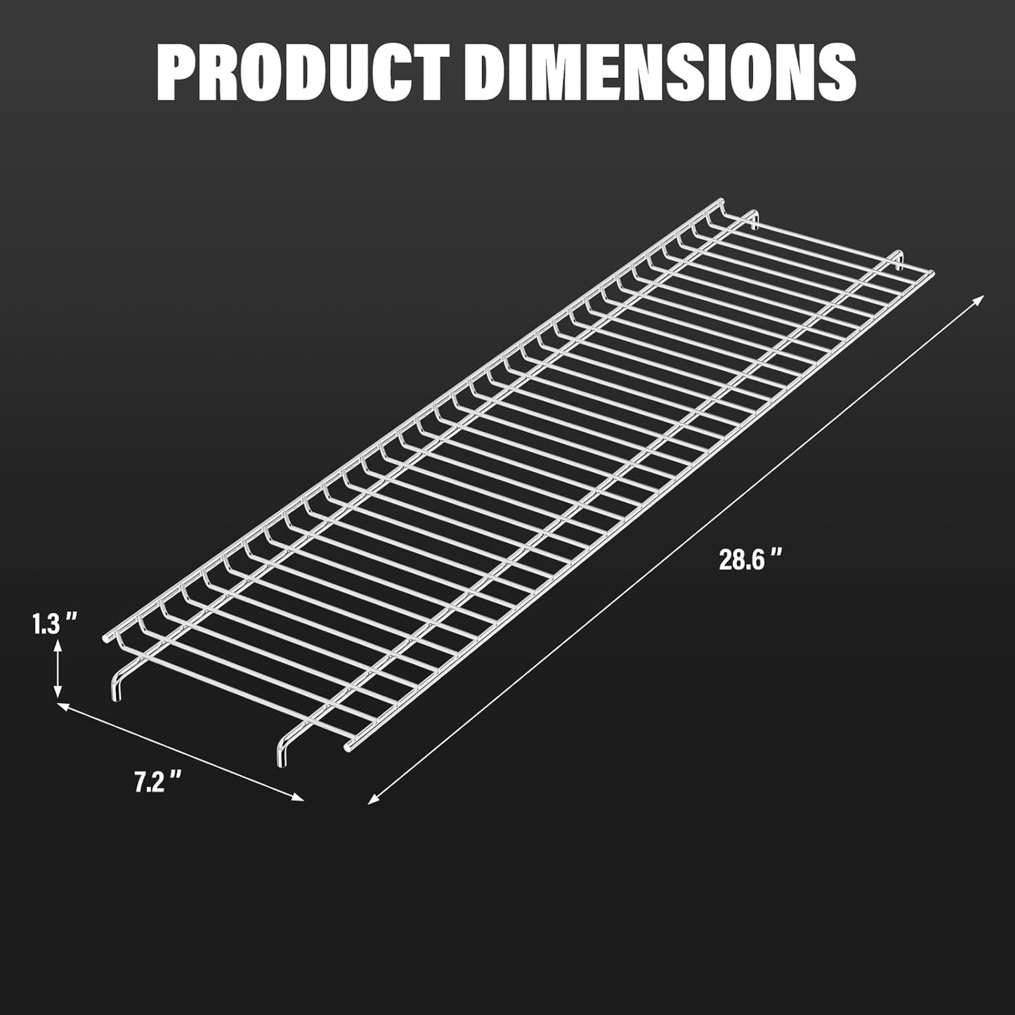Utheer 2-Pack Griddle Warming Rack for Blackstone 28" Griddles, Stainless Steel Flat Top Grill Accessories | Reversible Rack Adds Prep Space, Foldable Clip-On Design Expands Cooking & Holding Area