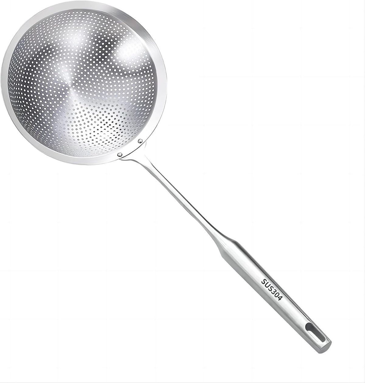 GREATLINK Large Professional Skimmer Slotted Spoon,304 Stainless Steel Slotted Spoon With Extra Large Bowl & Comfortable Handle,Durable Food Grade Strainer Spoon, Draining Frying For Kitchen Cooking