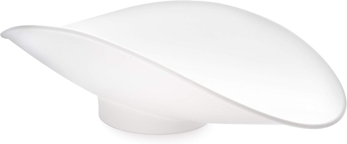 Penn Scale USA-Made Plastic Footed Bakers Scale Scoop for Weighing (11" x 21" x 6") - White Footed Scoop Made With Food Safe Plastic