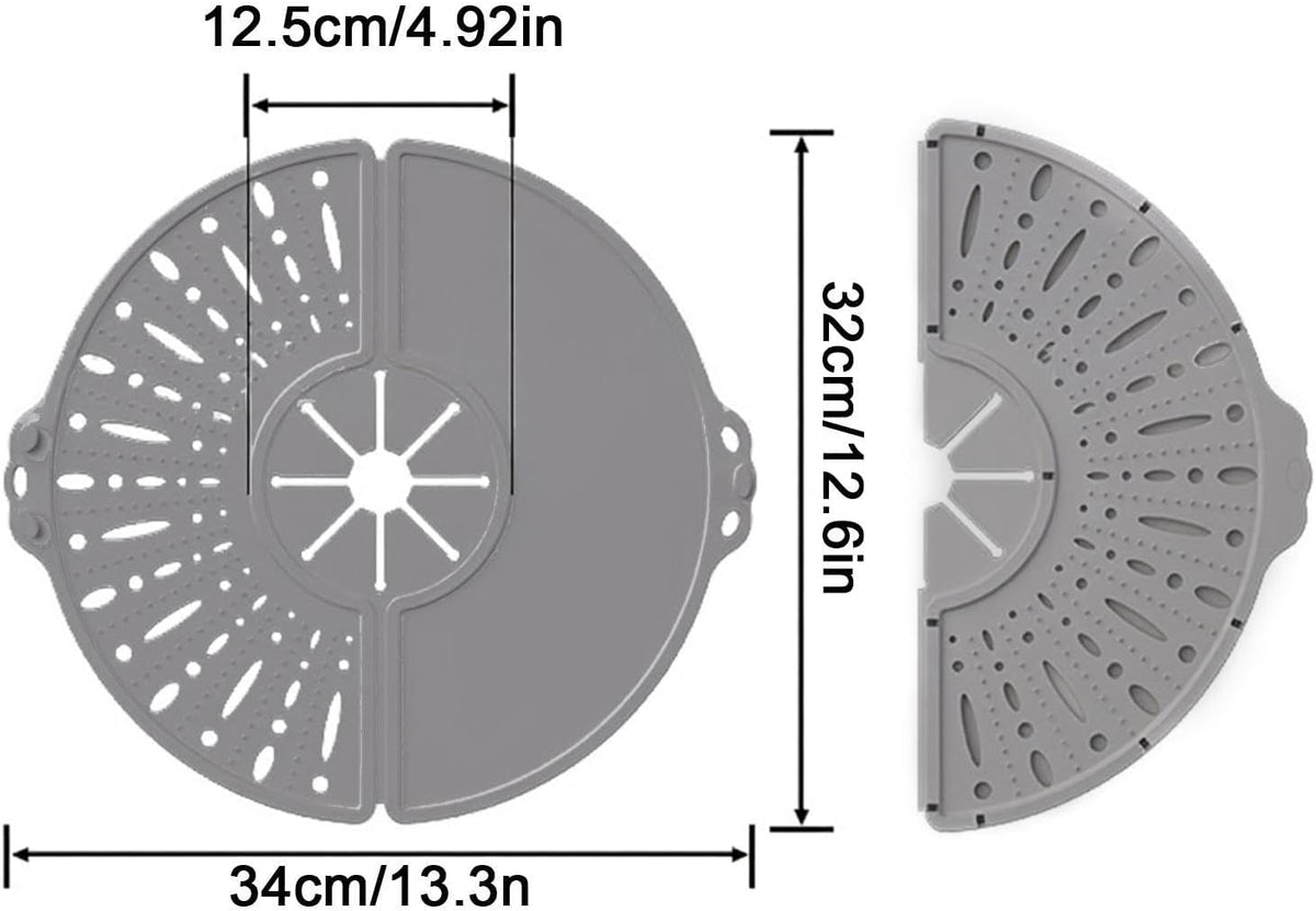 Boil Over Spill Stopper | Heat-Resistant Reusable Foldable Boil-Proof