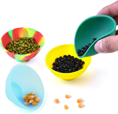 Coopay 16 Pieces Mini Silicone Pinch Bowls Colorful Heat Resistant Snack Prep and Serve Bowls, Unbreakable, Flexible, 1.75 Oz (Mixed Colors)