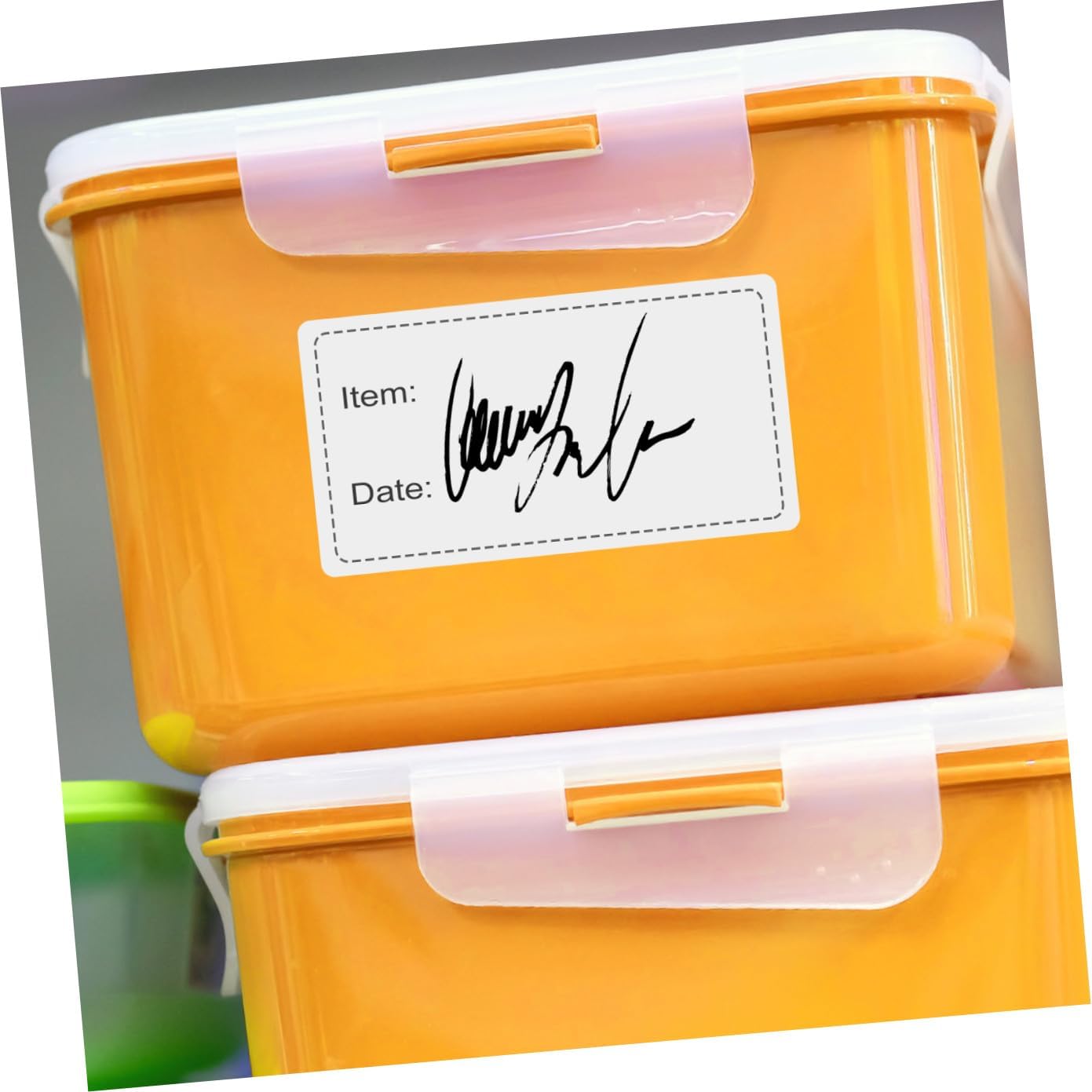 ERINGOGO 3 Rolls Day Mark Food Labels Food Storage Container Stickers for Take-Out Pantry Removable Adhesive