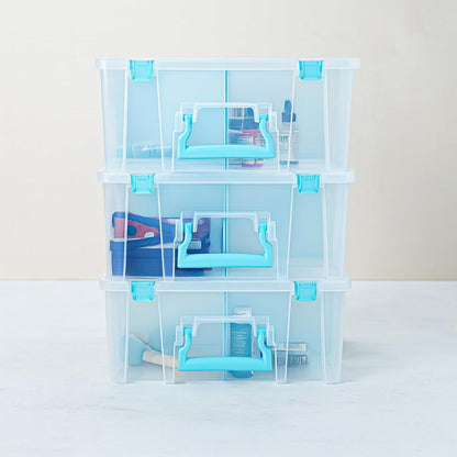 ArtBin 6990SO Super Satchel Double Deep Compartment Box - Art Storage with 8 Removable Compartments, Smart Closure for Craft Supplies (Gold - Pack of 1)