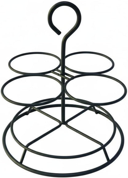 Condiment Bottle Rack Hangable Saving Metal Seasoning Holder, Gold