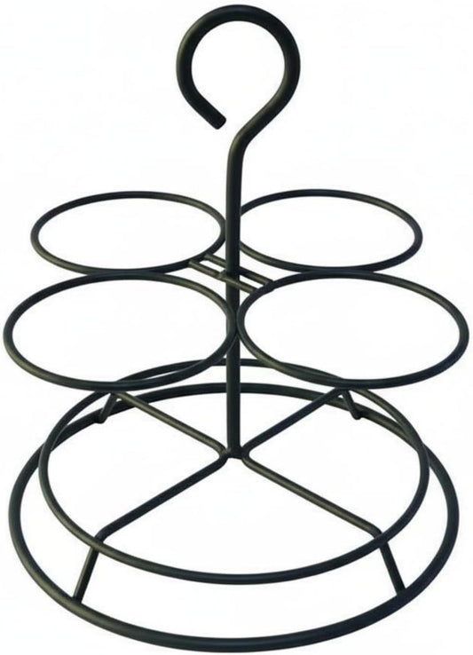Condiment Bottle Rack Hangable Saving Metal Seasoning Holder, Gold