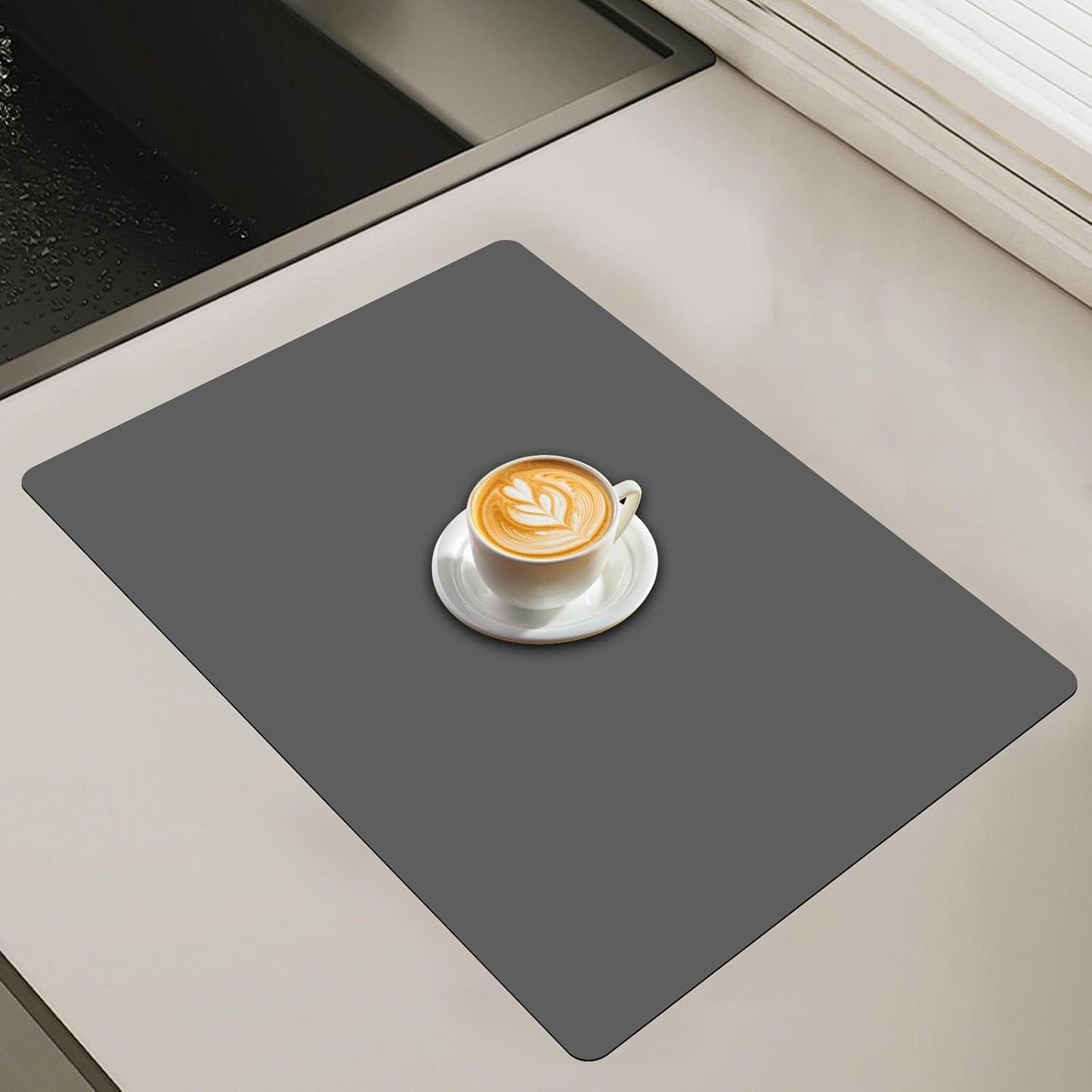78.7"x23.6" Large Silicone Mat for Kitchen Counter, Heat Resistant Non-Slip Countertop Protector, Waterproof Silicone Craft Mat for Kitchen Island, Semitransparent