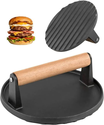 Grill Weight Press Cast Iron, 2.4LB Rectangle Meat Weight Bacon Smash