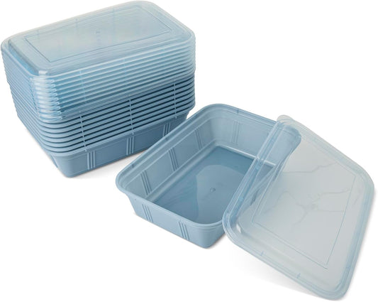 Core Kitchen Reusable Meal Prep Containers – 20-Piece Set (10 Containers & 10 Lids) – 31 oz BPA-Free – Microwave, Freezer & Dishwasher Safe
