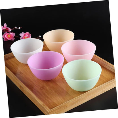 Didiseaon Odorless Anti-drop Silicone Mixing Bowl for Facial Masks Cooking Flexible Microwave Dishwasher Safe for Ingredients Sauces Medium Green