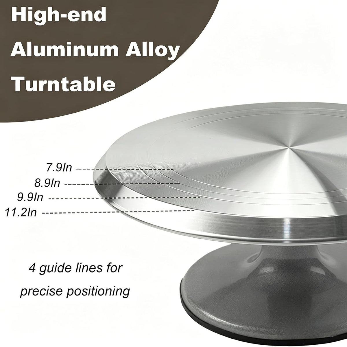 Cake Decorating Supplies Kit with 12" Aluminum Rotating Cake Turntable Stand, Professional Baking Tools, Cake Leveler, Spatulas & Scrapers, Complete Kit for Birthday & Wedding Cakes(74Pcs)