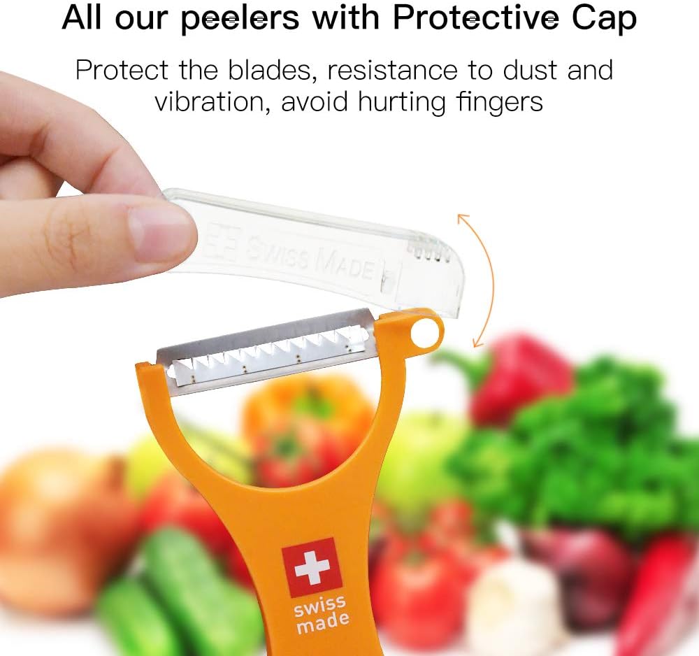 Original Swiss Made Peeler Vegetable&Fruits stainless steel blade Peeler for kitchen (ORANGE-vegetable grater)