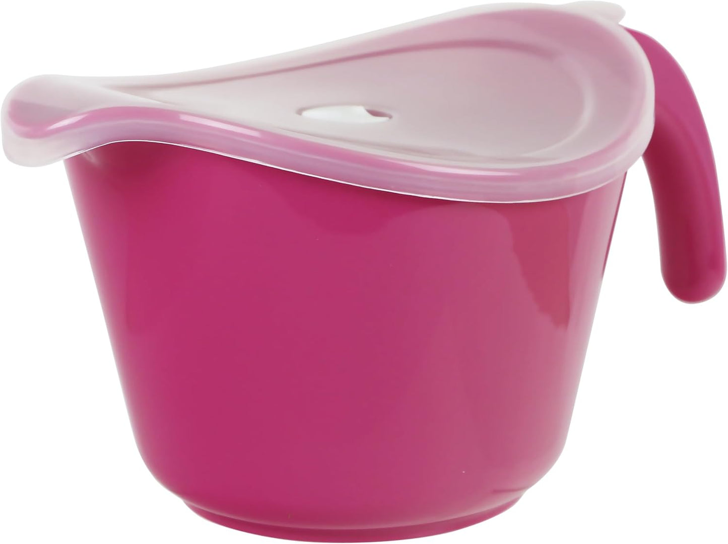 Batter Bowl With Pour Spout, Non-Slip Base,Space Saving Detachable Handle with Lid, 2 QT Heavy Duty BPA-Free Microwave & Dishwasher Safe (Fresh Lemons)