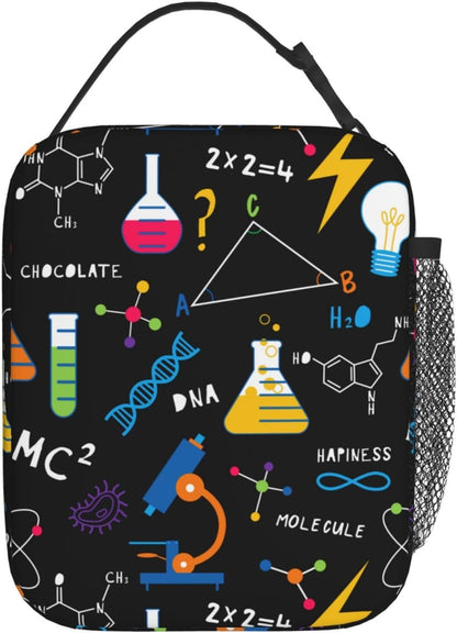 Black Cat Reusable Lunch Box Food Bag Insulated Lunch Bag for Teenage Boys Girls School Beach