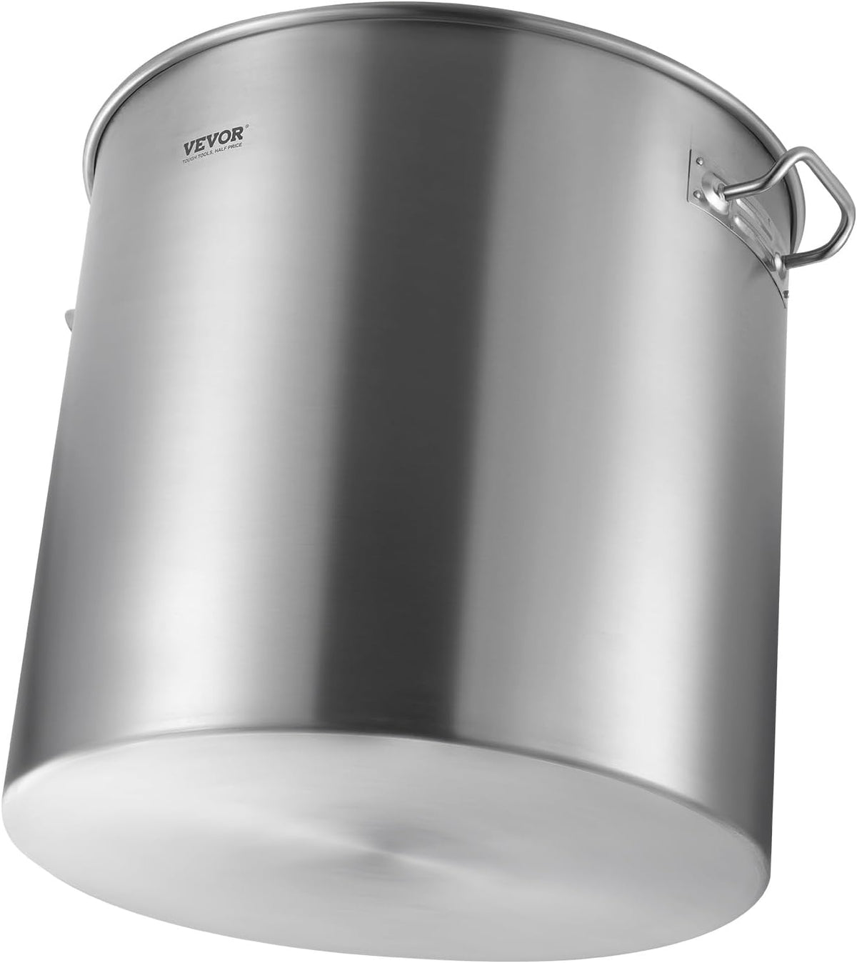 VEVOR Stainless Steel Stockpot, 42 Quart Large Cooking Pots, Cookware Sauce Pot with Strainer, Lid, and Handle, Heavy Duty Commercial Grade Stock Pot, Sanding Treatment, for Large Groups Events Silver