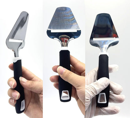 2 Pack Stainless Steel Cheese Zester Grater & Cheese Plane Spatula Handheld