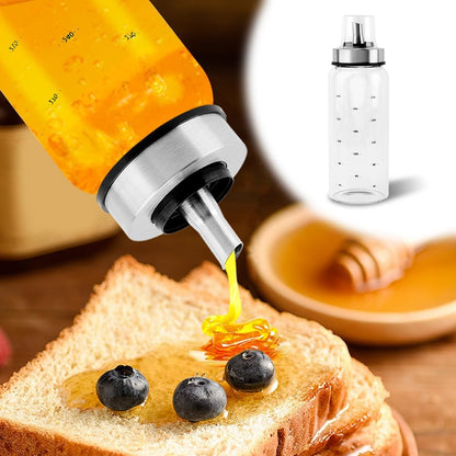 Honey Dispenser No Drip, 10 OZ Honey Jar Maple Syrup Dispenser, Glass Honey' Dispenser Pot for Coffee or Tea, Honey' Container(COLOR:)