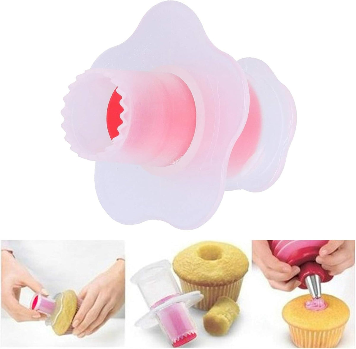 Plastic Cupcake Corer, Push & Twist Design for Baking