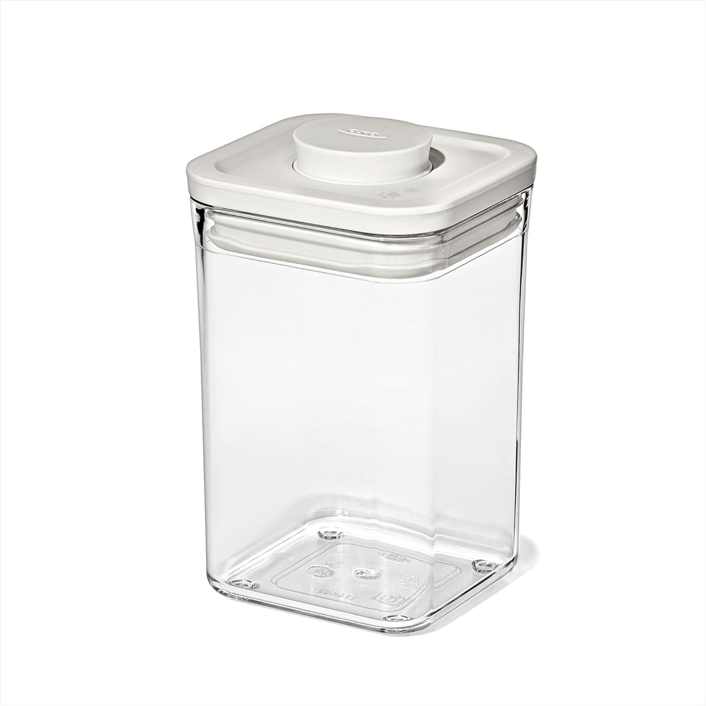 OXO Good Grips Pet POP Container – 6.0 Qt/5.7 L with Half Scoop, Ideal for up to 6.5lbs of Dog Food or 4.5lbs of Cat Food, Airtight Dog and Cat Food Storage Container, BPA Free, Clear