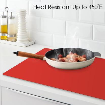 Extra Large Silicone Mats for Kitchen Counter, 27.6'' x 19.7'' Nonskid Silicone Placemats for Kids, Nonstick Purple Silicone Mat for Baking Crafts, Silicone Dab Mat Heat Resistant, 1Pack - Colors B