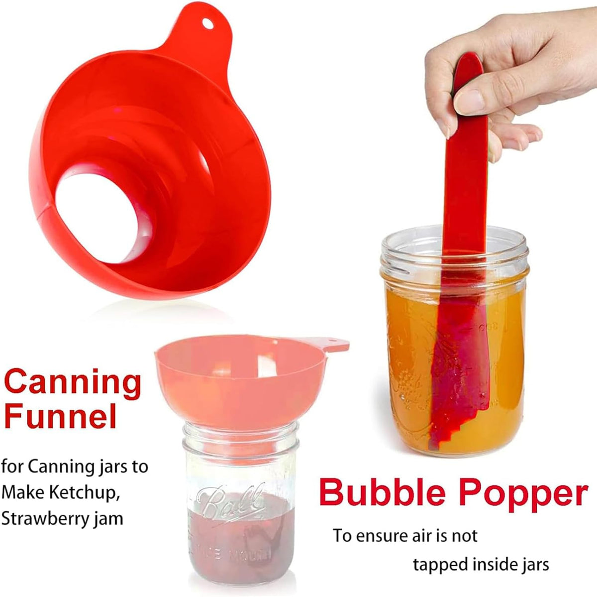 7 Pieces Canning Supplies Kit, Red