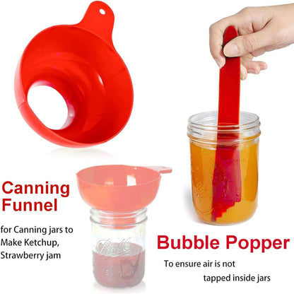 7 Pieces Canning Supplies Kit, Red