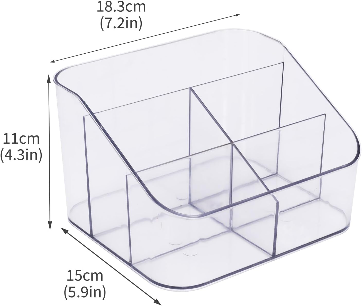 Drink Packet Organizer, Powdered Drink Mix,Powder Packet,Acrylic Water Flavor Packet Organization Container with Removable Dividers for Storage Bins for Kitchen Cabinet, Pantry,Office