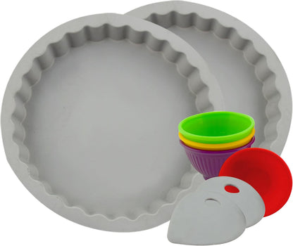 G&S Metal Products G&S Design Silicone Tart Pan Bakeware 8-Piece Set