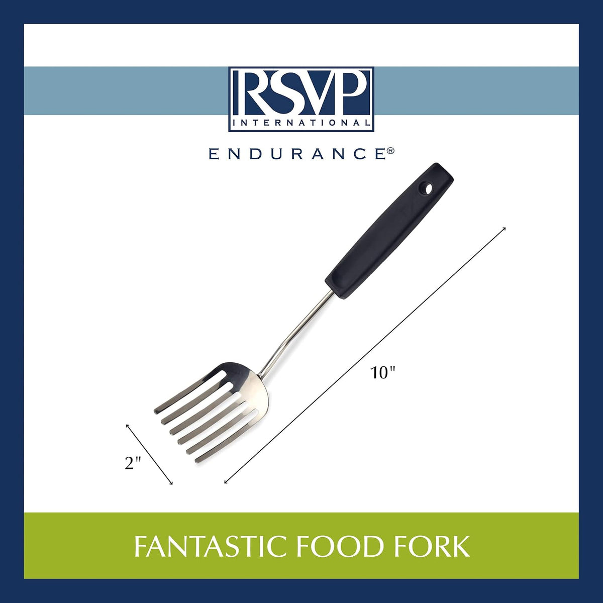 RSVP International Endurance Kitchen Baking Tool Collection, Blending Fork, Stainless Steel
