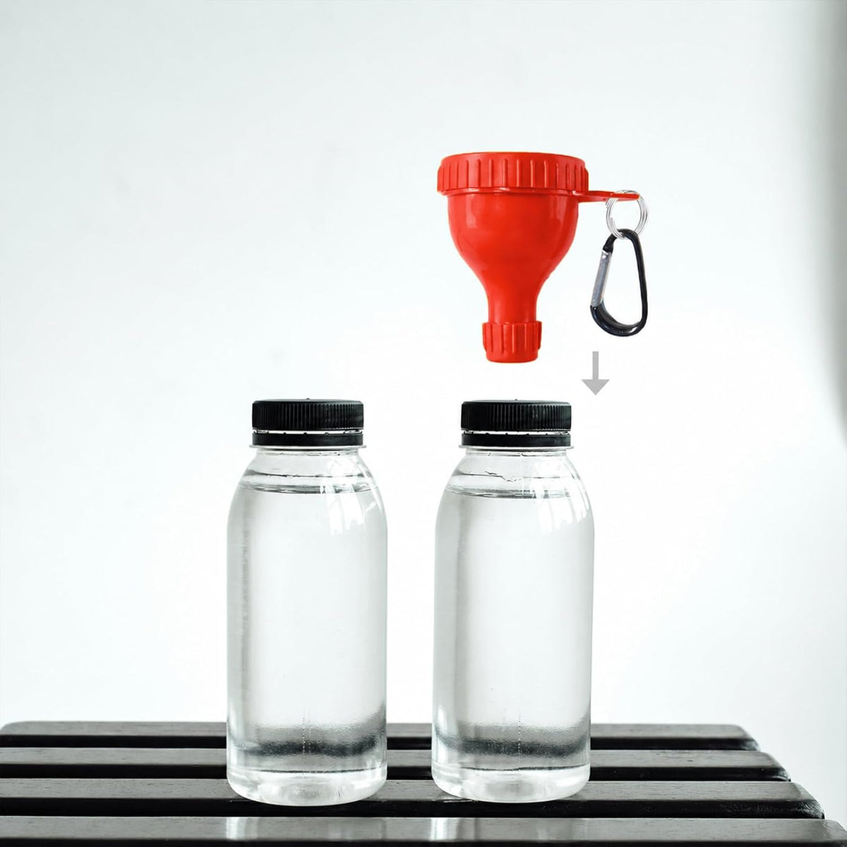 2 Pack Premium Protein Powder Containers - Portable Protein Funnels(50ml)
