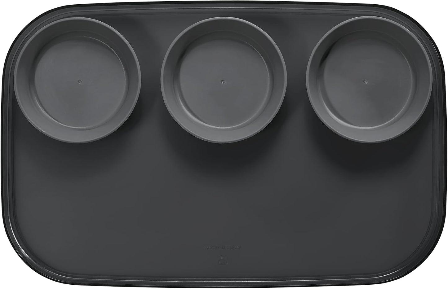 madesmart dipware 3 Bowl Serving Tray, Stackable & Removable Dip Bowls for Charcuterie, Guacomole, Snacks, Veggies, Premium Dishwasher & Microwave Safe, Multipurpose Plate & Bowl, Olive