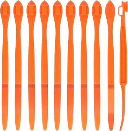 10pcs Orange Peeler Tool, Long Handle Serrated Citrus Peel Cutter