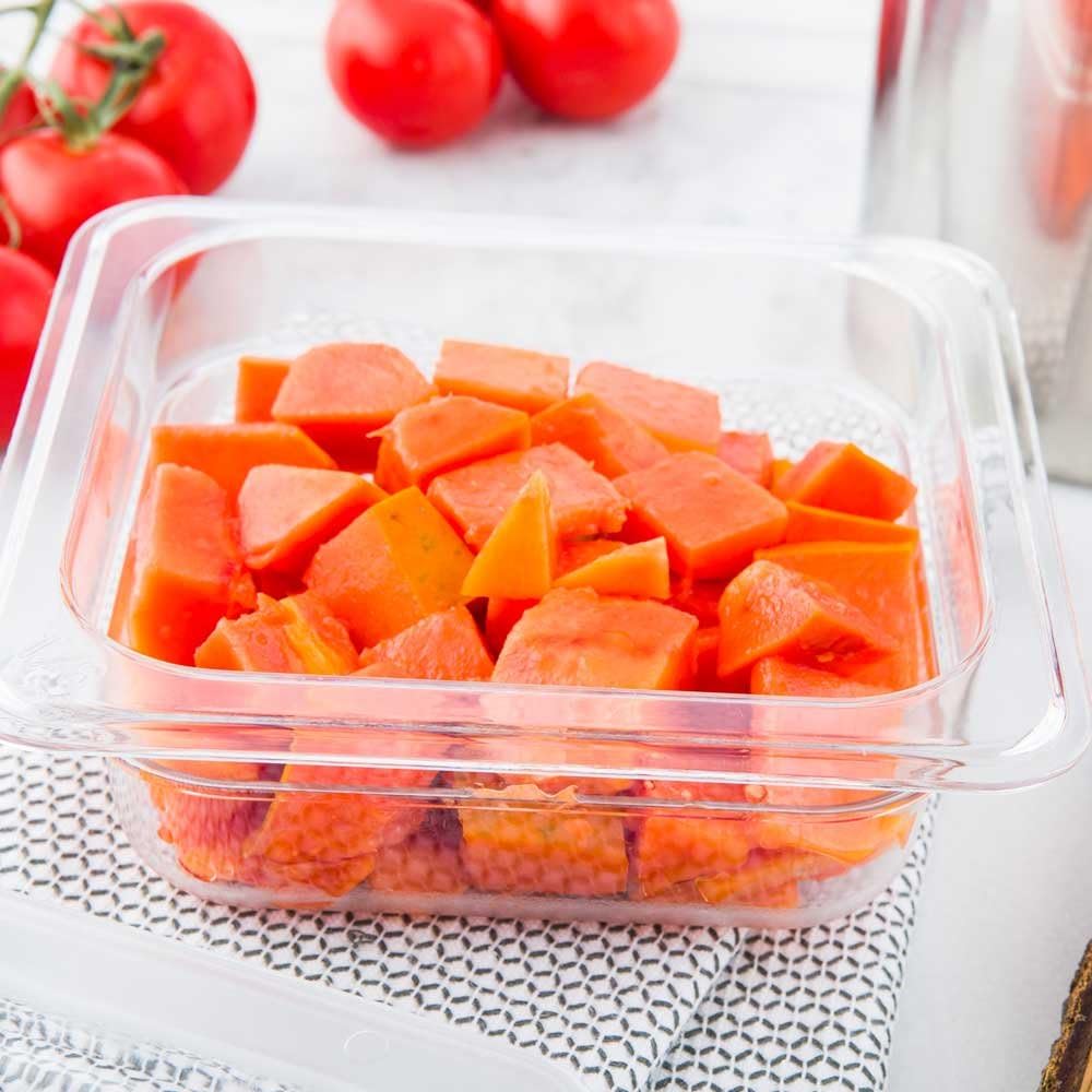 Restaurantware-2.5 Inch Deep Food Pans, 1 1/6 Size Commercial Food Storage Container - Freezable, Break-Resistant, Clear Plastic Cold Pans, Dishwashable, For Kitchens, Restaurants, Or Cafeterias