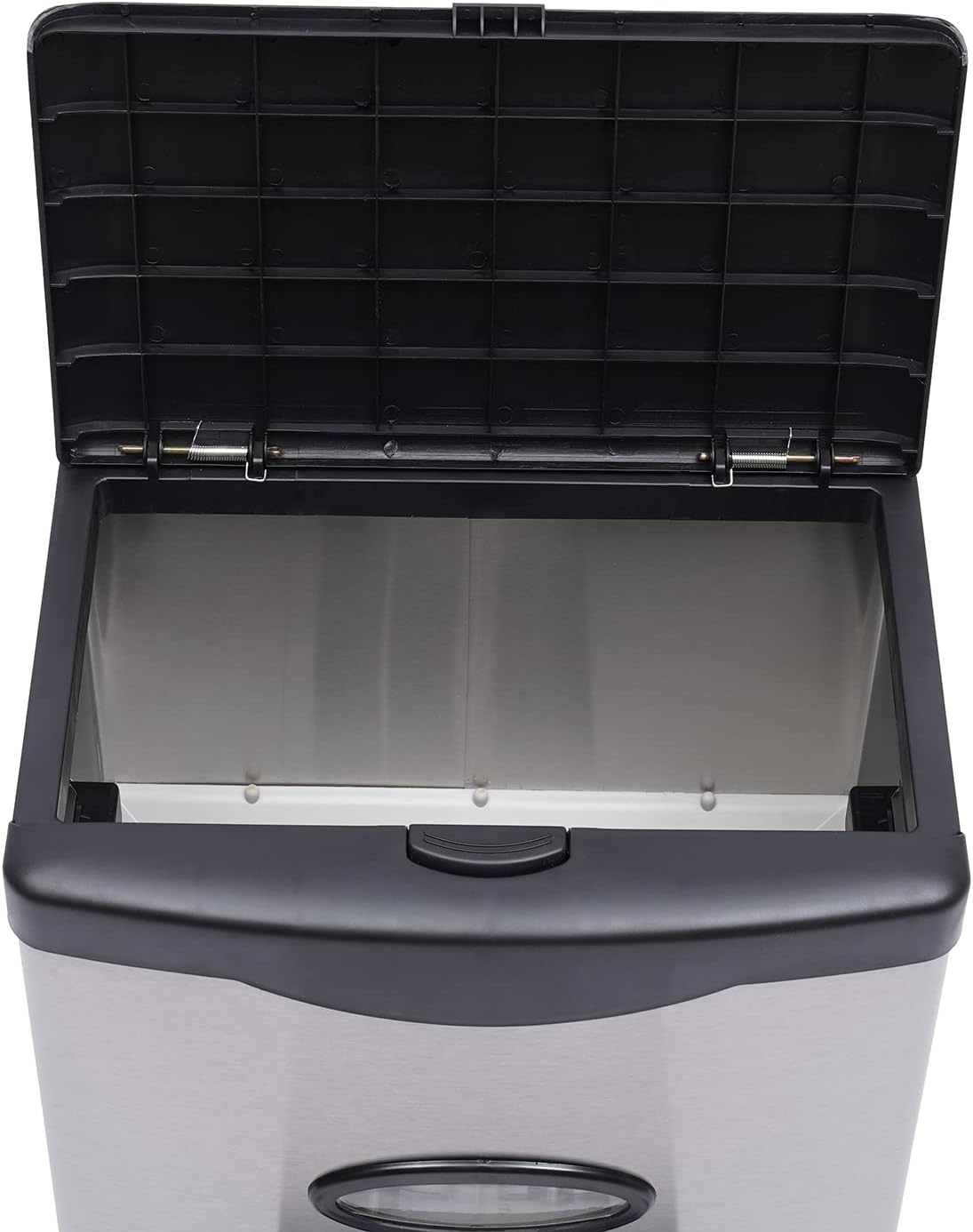 Auto Rice Dispenser Container, Stainless Steel Rice Dispenser, 15kg/33lb Large Capacity Automatic Rice Storage Container Kitchen Rice Dispenser Countertop, Silver