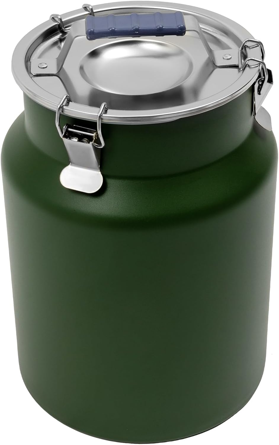 Sealed Rice Storage Container, 12L/3gal Stainless Steel Kitchen Food Storage Bin with Lids Locking Clamp, Airtight Canisters Container for Flour Rice Cereal Grain Coffee Bean (Red)