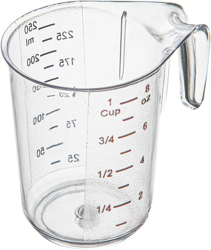 Restaurantware Clear Plastic Pt (Cups) Measuring Cup, 5.3 x 3.8 x 5 In