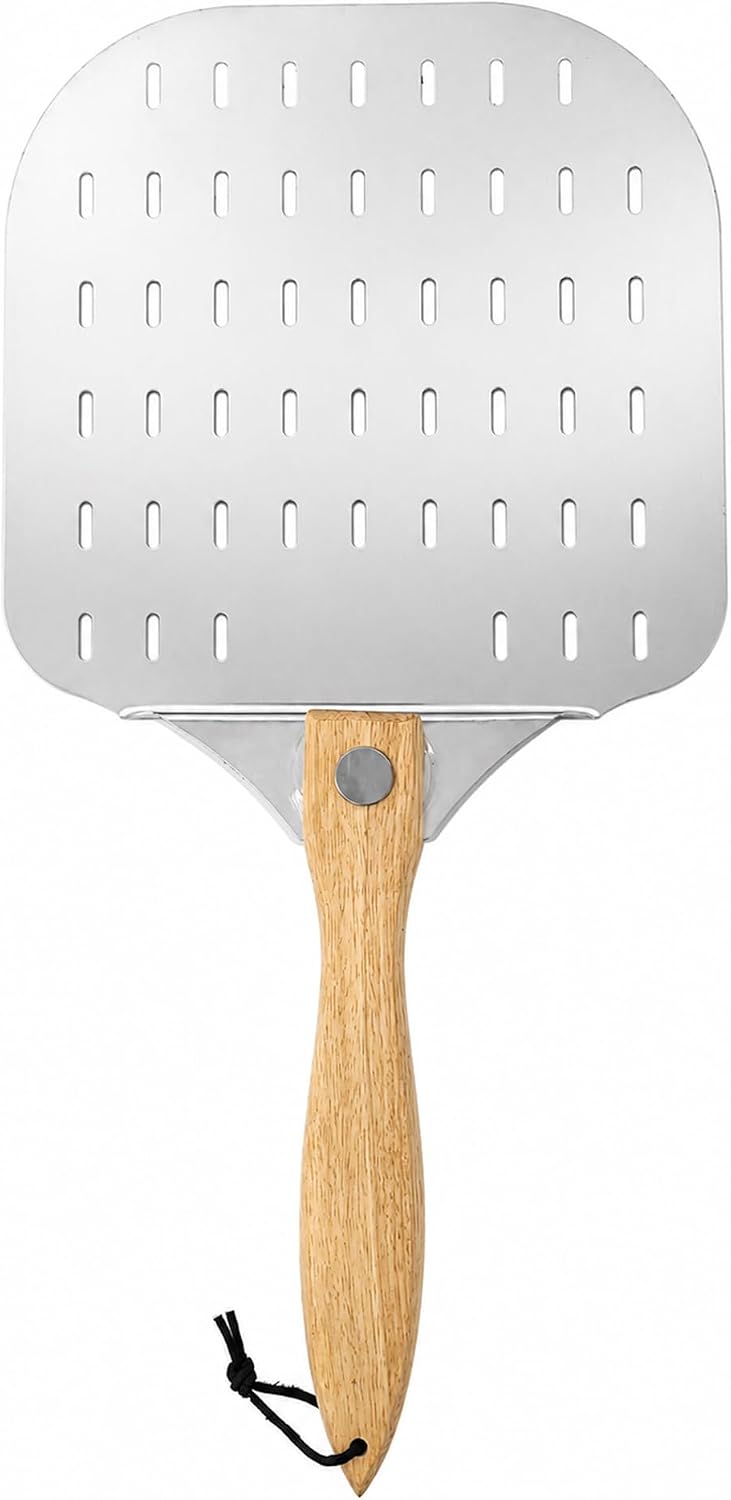 Aluminum Pizza Peel 12 x 24 Inch, Perforated Pizza Paddle